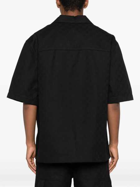 Camasi casual Gucci Gg Jacquard Shirt BLACK Barbati (BM 19434452) 4