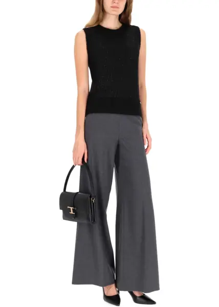 Veste casual Herno Metallic Effect Sequined Vest BLACK Femei (BM 19434464) 2