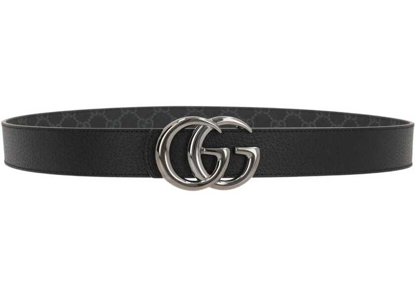 Curele Gucci Reversible Belt Gg Marmont BLACK Femei (BM 19434467) 4