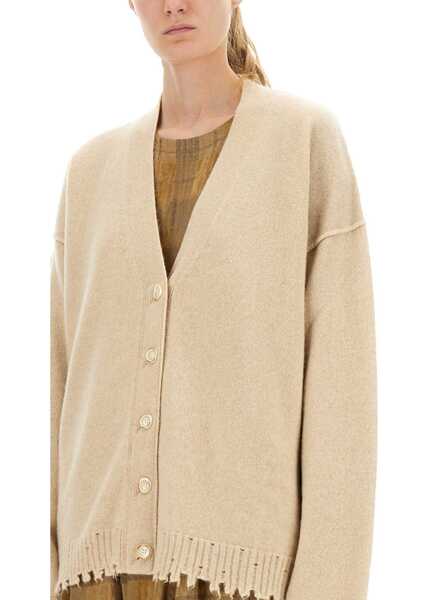 Cardigane UMA WANG Cashmere Cardigan With Buttons BEIGE Femei (BM 19434476) 3