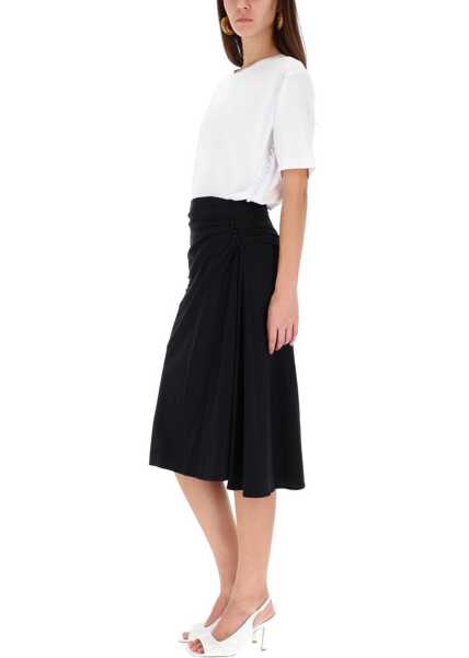 Fuste casual Dries Van Noten Draped Hevira Skirt BLACK Femei (BM 19434500) 2