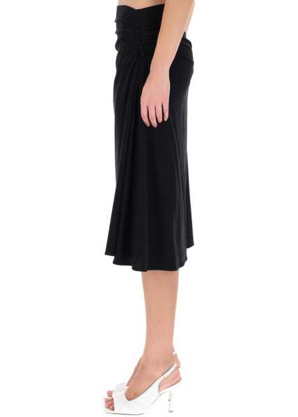 Fuste casual Dries Van Noten Draped Hevira Skirt BLACK Femei (BM 19434500) 3