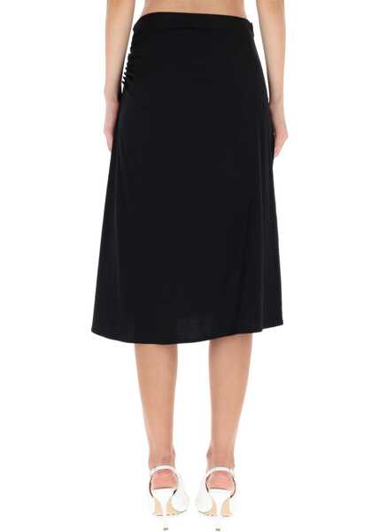 Fuste casual Dries Van Noten Draped Hevira Skirt BLACK Femei (BM 19434500) 4