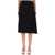 Dries Van Noten Draped "Hevira" Skirt BLACK