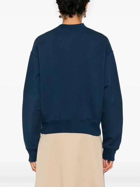 Pulovere casual Chloe Cotton Fleece Logo Pullover BLUE Femei (BM 19434503) 4