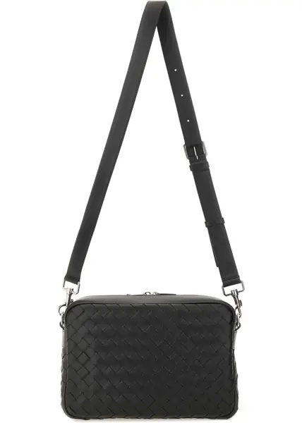 Genti tip postas Bottega Veneta Intracciated Room Bag BLACK Barbati (BM 19434509) 2