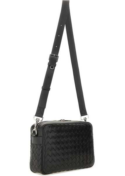 Genti tip postas Bottega Veneta Intracciated Room Bag BLACK Barbati (BM 19434509) 3