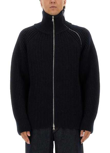 Pulovere Dries Van Noten Zippered Wool Sweater BLACK Barbati (BM 19434575) 1