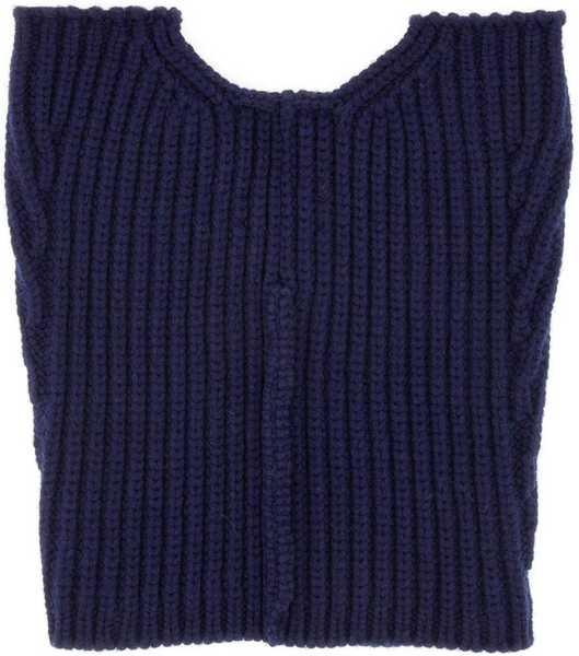 Coliere Dries Van Noten Wool Neck Warmer With Zipper BLUE Barbati (BM 19434581) 2