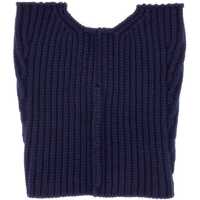 Coliere pentru Barbati - Coliere Dries Van Noten Wool Neck Warmer With Zipper BLUE Barbati (BM 19434581) - B-mall.ro