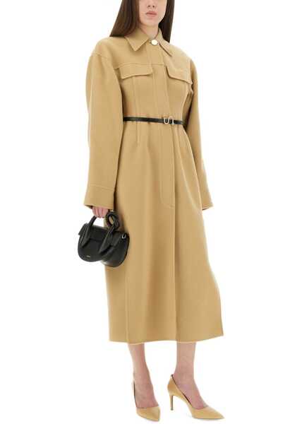 Paltoane SPORTMAX Oil Coat BEIGE Femei (BM 19434584) 2
