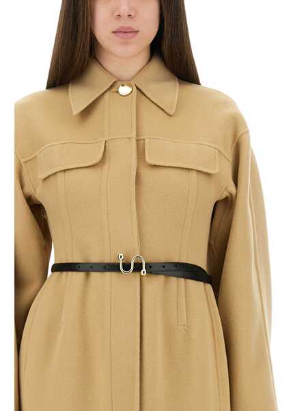 Paltoane SPORTMAX Oil Coat BEIGE Femei (BM 19434584) 4