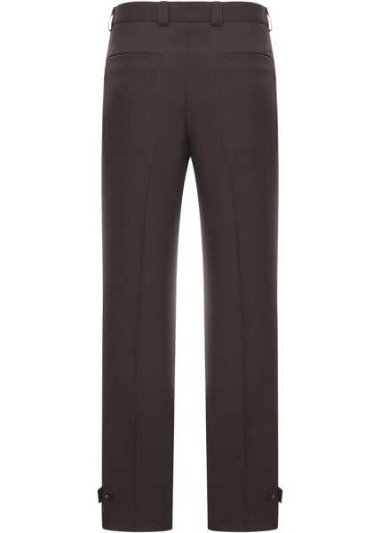 Pantaloni casual Gucci Wool Gabardine Pants BLACK Barbati (BM 19434620) 2