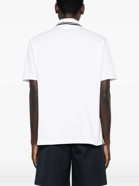 Tricouri Polo Gucci Cotton Pique Polo Shirt WHITE Barbati (BM 19434641) 4