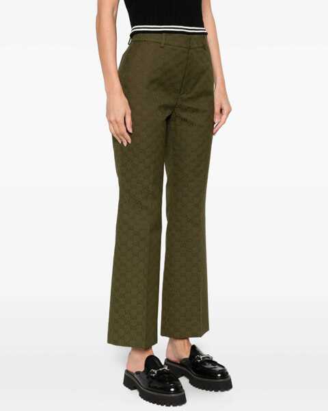 Pantaloni casual Gucci Fabric Pants Gg BROWN Femei (BM 19434644) 3