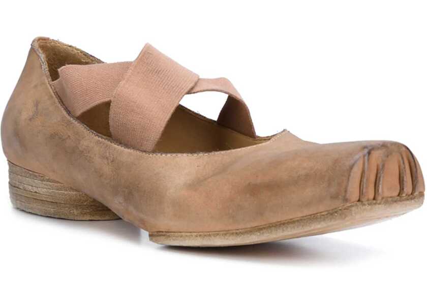 Balerini UMA WANG Leather Ballerina PINK Femei (BM 19434665) 2