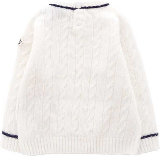 Pulovere casual Moncler Loged Shirt WHITE Baieti (BM 19434668) 2