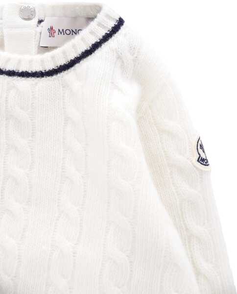 Pulovere casual Moncler Loged Shirt WHITE Baieti (BM 19434668) 3