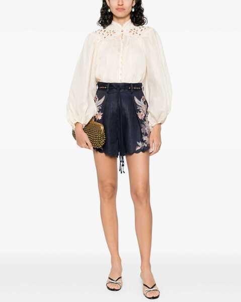 Bluze ZIMMERMANN Embroidered Blouse Coco IVORY Femei (BM 19434686) 2