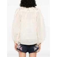Topuri ZIMMERMANN Dama - Bluze ZIMMERMANN Embroidered Blouse Coco IVORY Femei (BM 19434686) - B-mall.ro