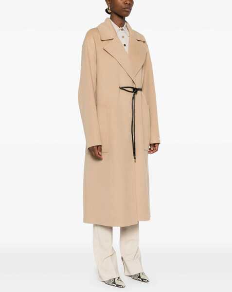Paltoane SPORTMAX Coat Abbot BEIGE Femei (BM 19434704) 3