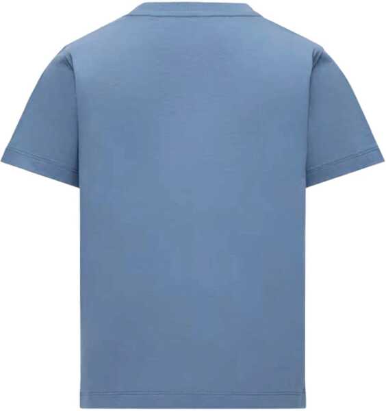 Tricouri Moncler T-Shirt With Logo AZURE Baieti (BM 19434713) 3