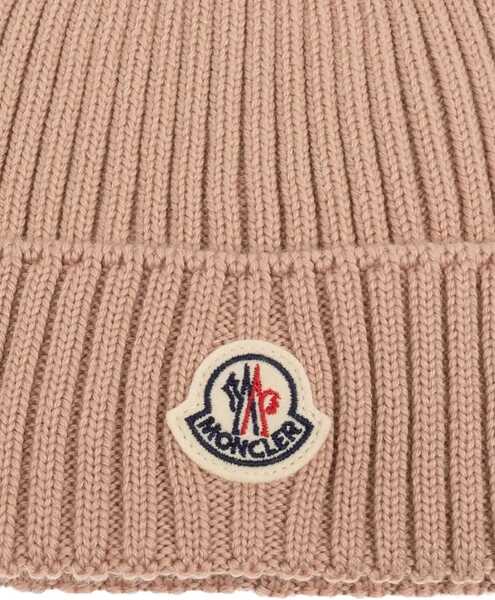 Caciuli Moncler Logo Beanie Hat PINK Baieti (BM 19434743) 4