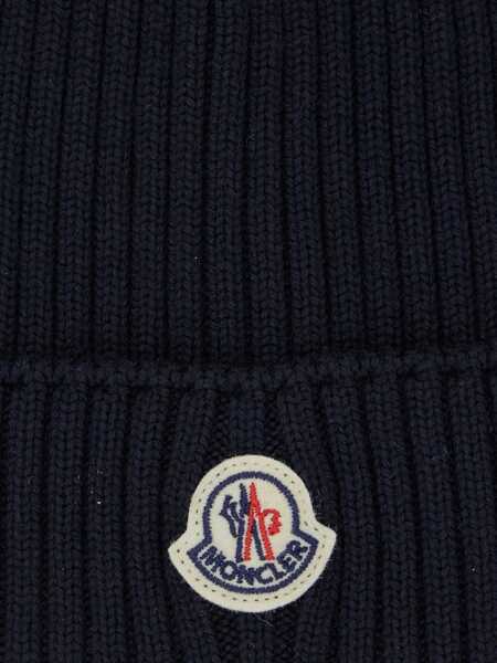 Caciuli Moncler Logo Beanie Hat BLUE Baieti (BM 19434752) 3