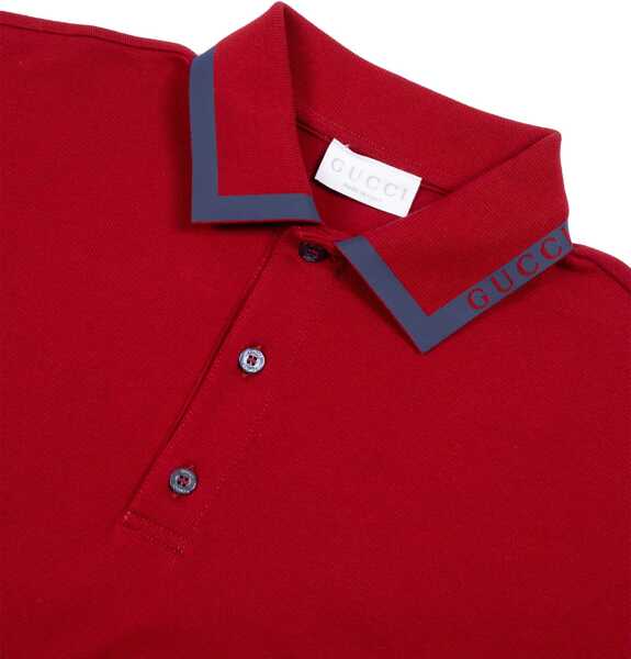 Tricouri Polo Gucci Polo With Logo BORDEAUX Baieti (BM 19434755) 3