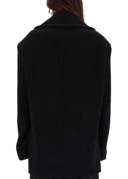 Paltoane SPORTMAX Double-Breasted Coat BLACK Femei (BM 19434815) 3
