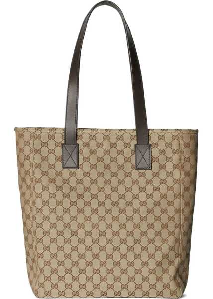 Genti de mana Gucci Fabric Shopping Bag Gg Medium BROWN Barbati (BM 19434824) 2