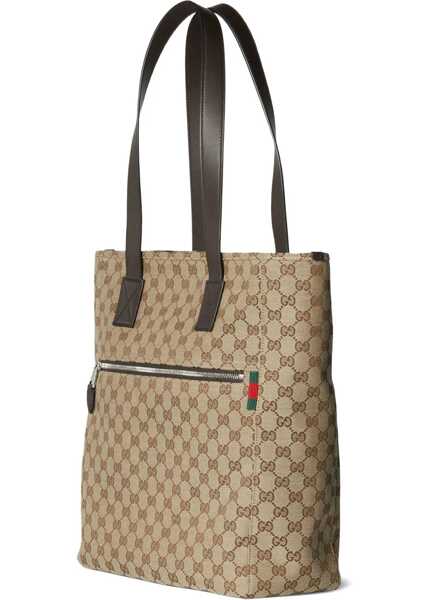 Genti de mana Gucci Fabric Shopping Bag Gg Medium BROWN Barbati (BM 19434824) 3
