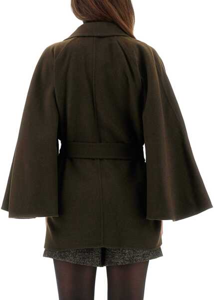 Paltoane Max Mara Coat Verna GREEN Femei (BM 19434827) 3