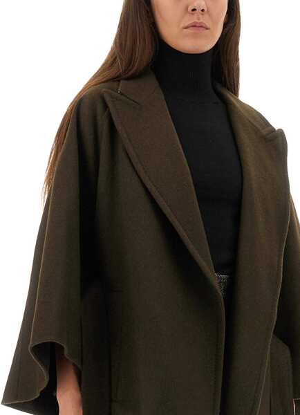 Paltoane Max Mara Coat Verna GREEN Femei (BM 19434827) 4