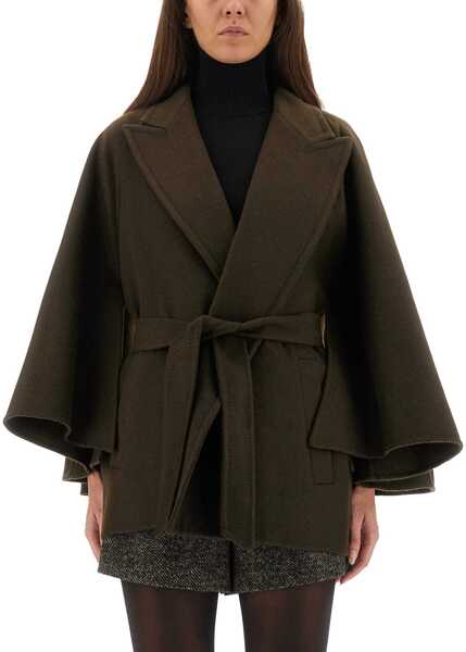 Paltoane Max Mara Coat Verna GREEN Femei (BM 19434827) 1