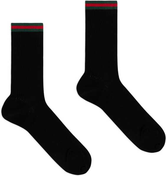 Sosete Gucci Web Ribbon Socks BLACK Barbati (BM 19434836) 1