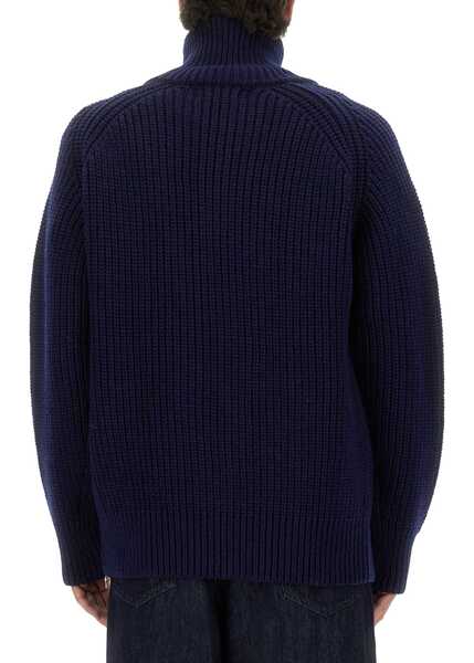 Pulovere Dries Van Noten Zippered Wool Sweater BLUE Barbati (BM 19434845) 3