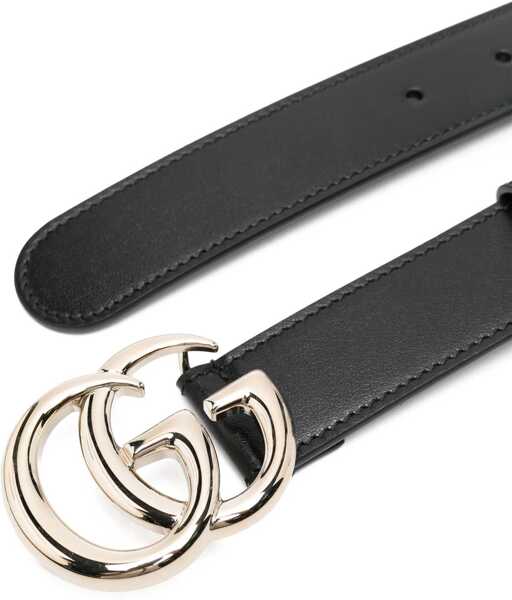 Curele Gucci Thin Belt Gg Marmont BLACK Femei (BM 19434869) 2