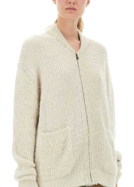 Cardigane UMA WANG Wool Blend Cardigan WHITE Femei (BM 19434878) 4