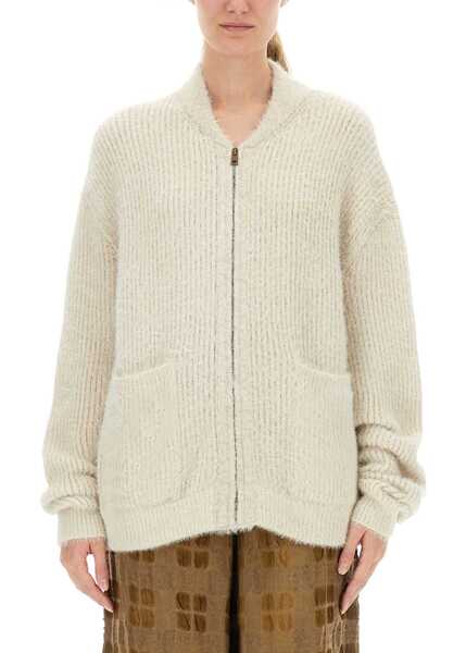 Cardigane UMA WANG Wool Blend Cardigan WHITE Femei (BM 19434878) 1