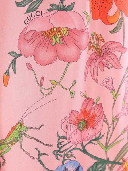 Pantaloni casual Gucci Printed Silk Pants PINK Femei (BM 19434896) 3