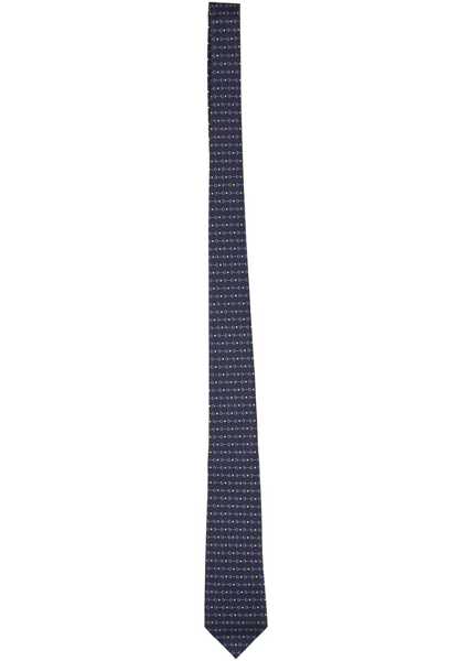 Cravate Gucci Silk Jacquard Tie With Clamps BLUE Barbati (BM 19434920) 1
