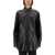 SPORTMAX Leather "Borel" Shirt BLACK