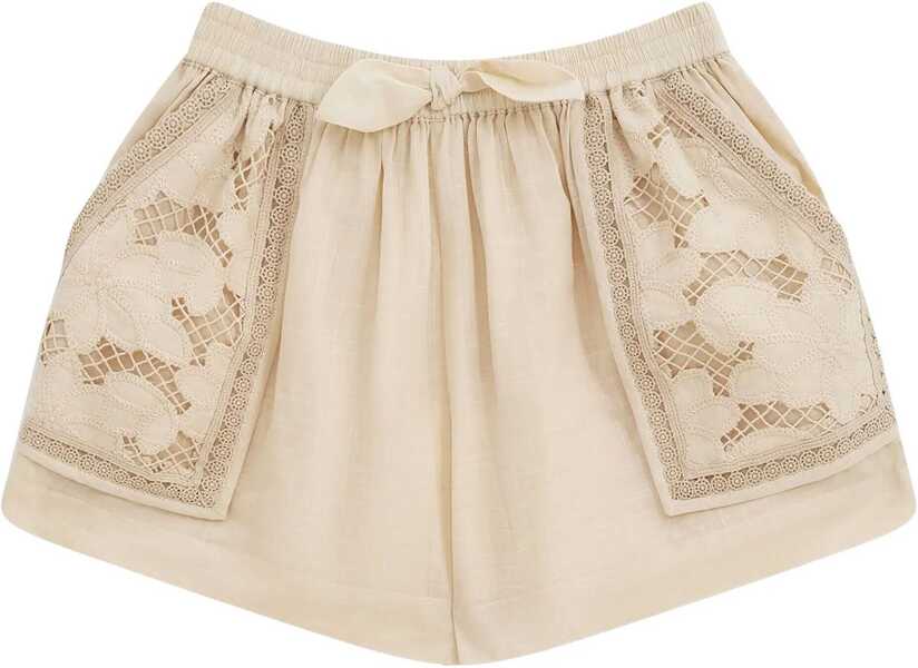 Pantaloni scurti ZIMMERMANN Bermuda BEIGE Fete (BM 19434935) 1