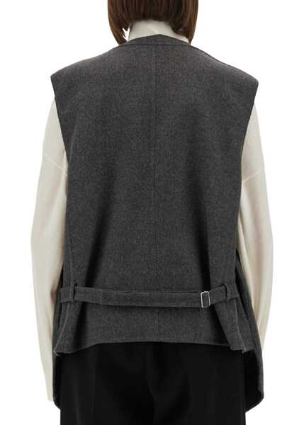 Veste casual Bottega Veneta Double Face Wool Vest GREY Femei (BM 19434947) 3