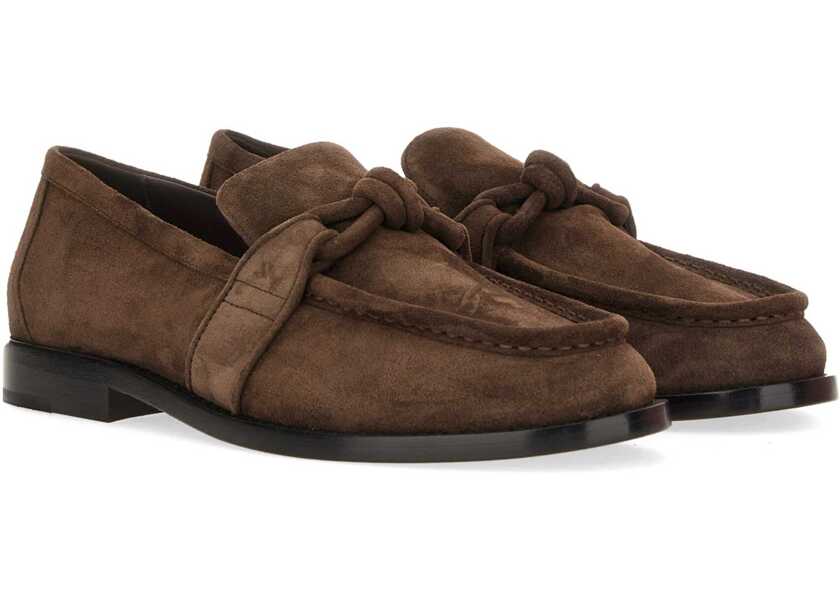 Mocasini Bottega Veneta Astaire Loafer With Knot Detailing BROWN Femei (BM 19434953) 2