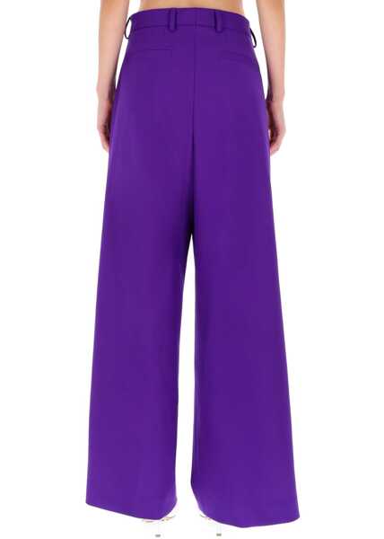Pantaloni casual Dries Van Noten Pants Penn PURPLE Femei (BM 19434974) 4