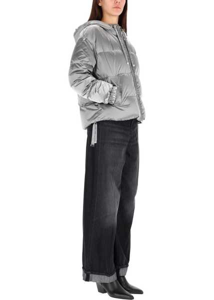 Jachete Max Mara Anti-Drip Satin Quilt SILVER Femei (BM 19434998) 2