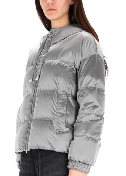 Jachete Max Mara Anti-Drip Satin Quilt SILVER Femei (BM 19434998) 3