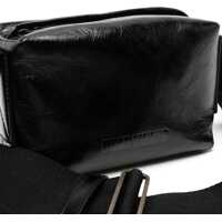 Genti de umar UMA WANG Dama - Genti de umar UMA WANG Leather Shoulder Bag BLACK Femei (BM 19435016) - B-mall.ro